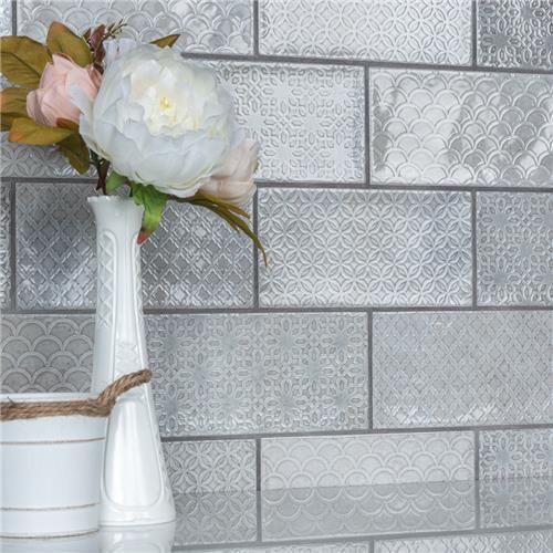 Camden Decor Grey 4" x 8" Ceramic Wall Tile - Image 2