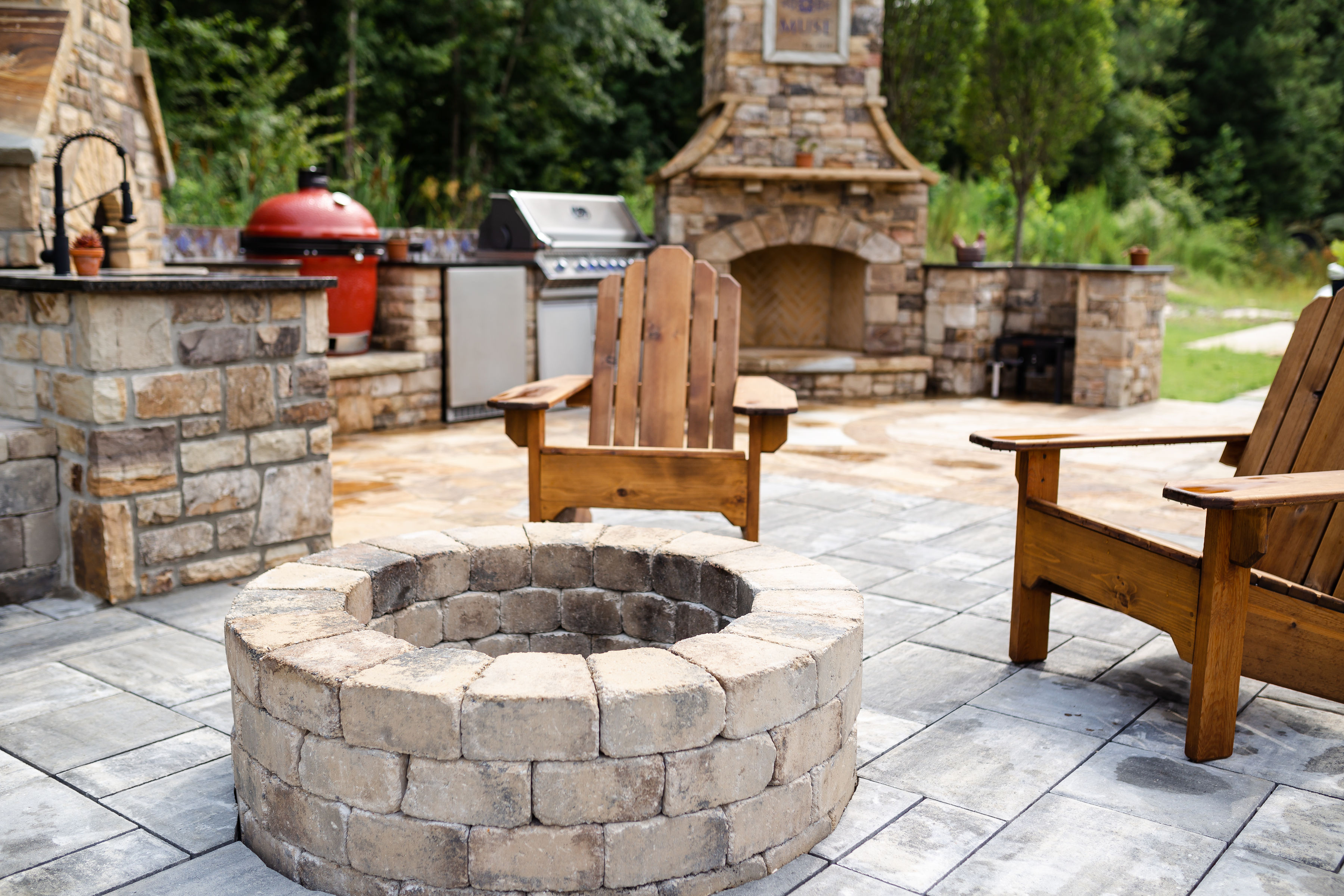 outdoor living space patio remodel